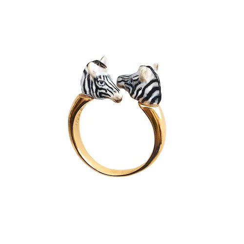Bague face to face Zebra_VENTE D'ARCHIVES