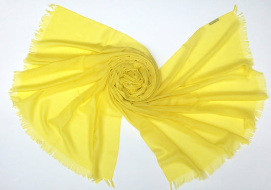 Lemon Zest Silk Cashmere Scarf