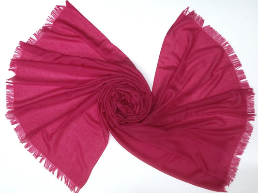 ラズベリーシルクカシミアスカーフ