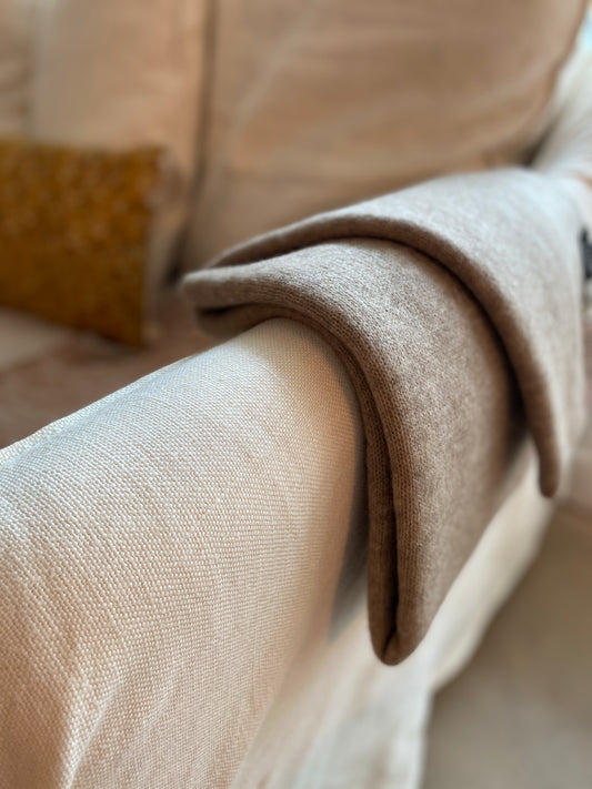 Super soft knitted cashmere scarf - amphora