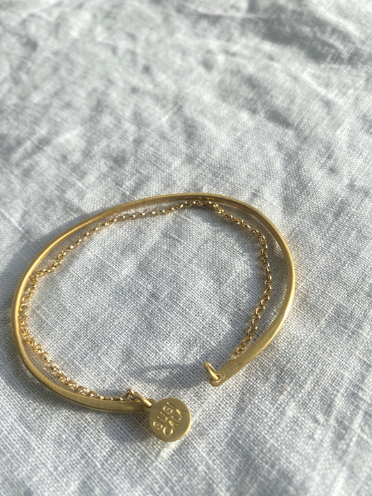 Kam Chain silver and gold-plated bracelet