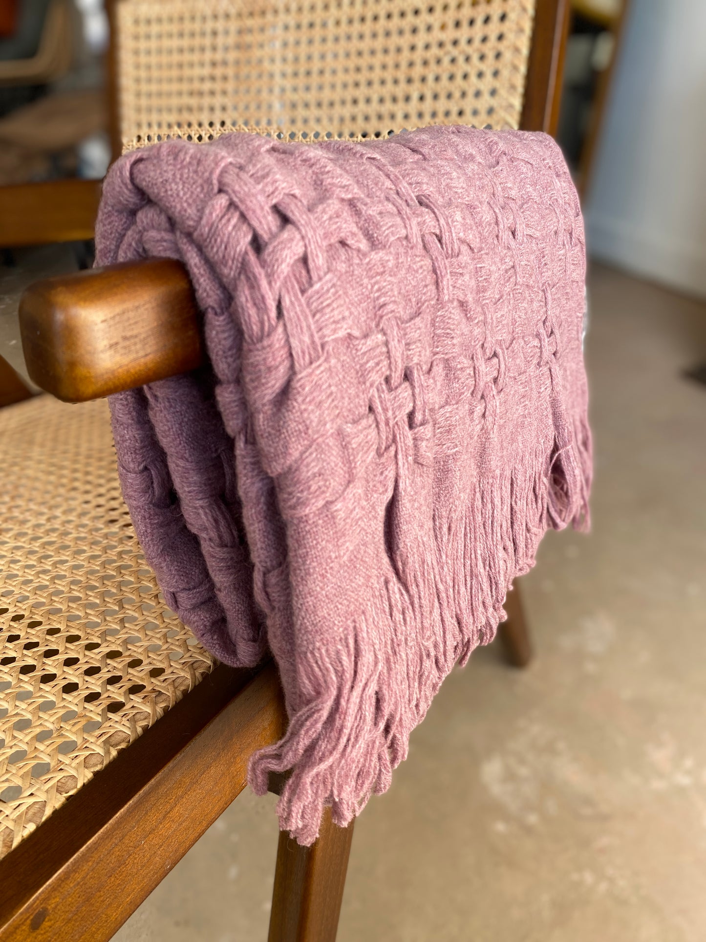 Écharpe japonaise en laine Elderberry