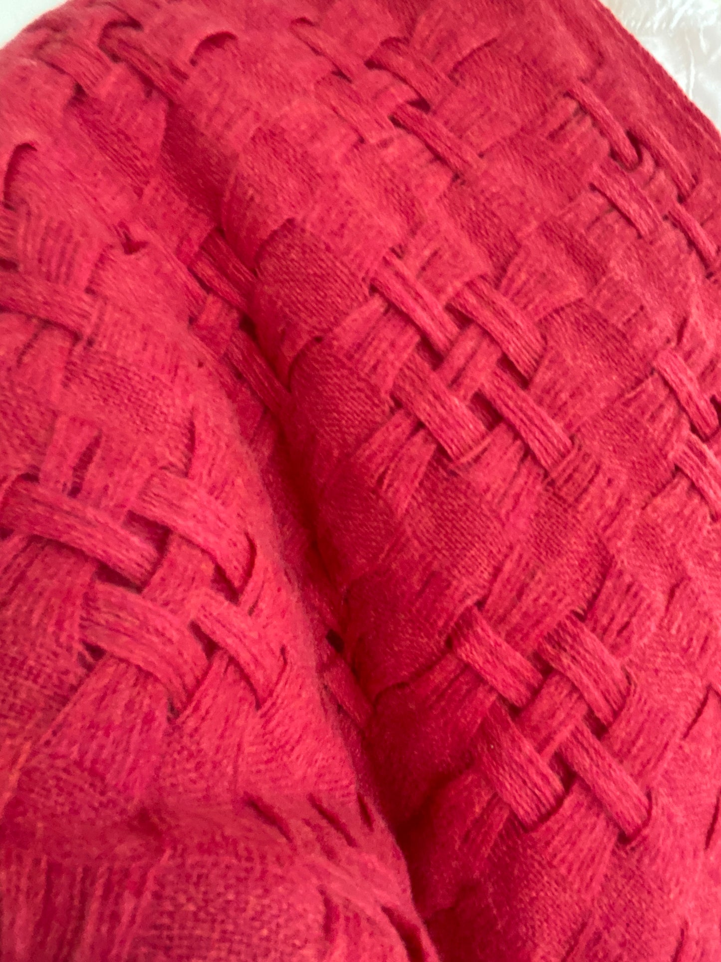 Écharpe japonaise en laine Rococo Red