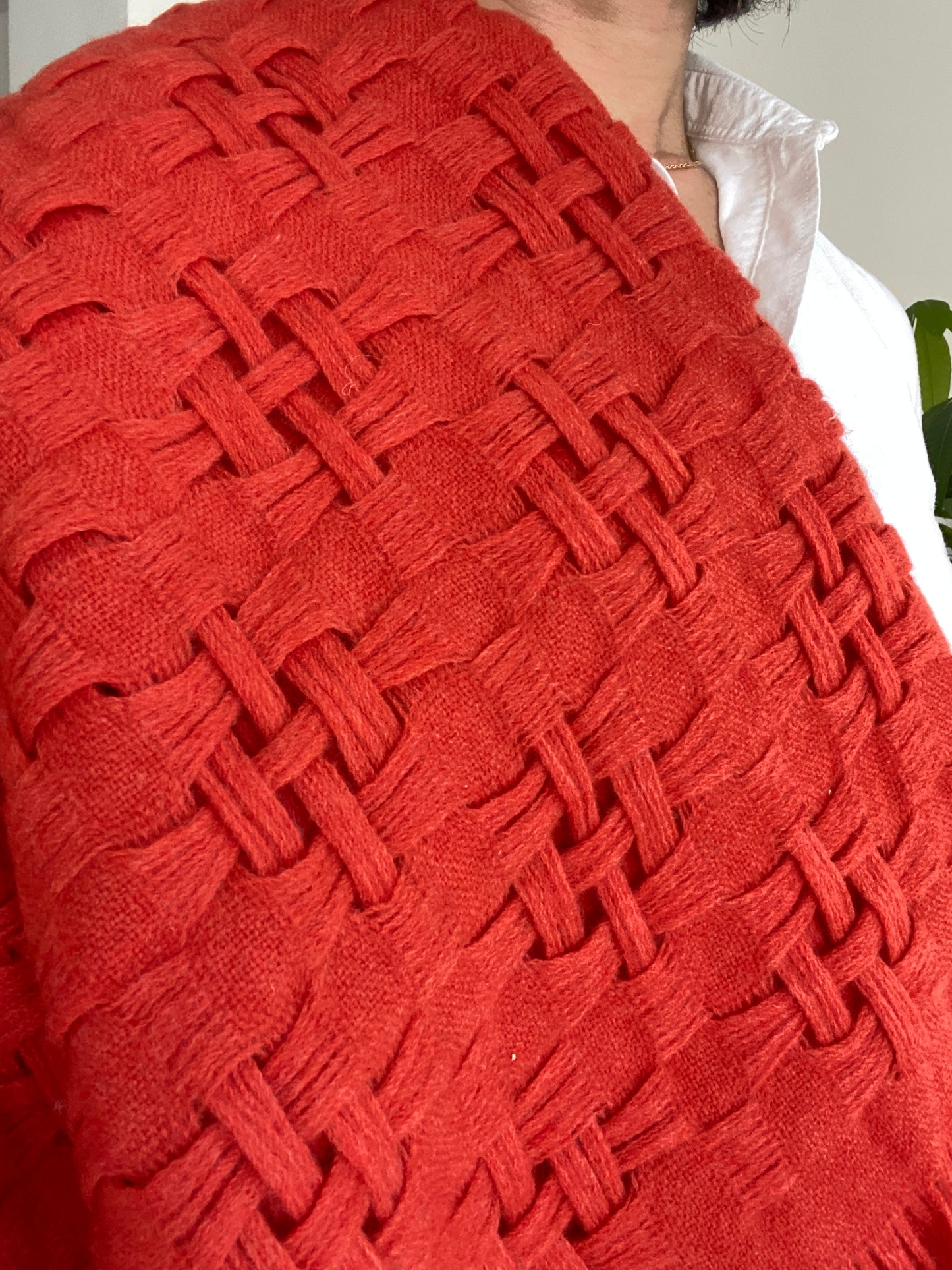 Écharpe japonaise en laine Paprika VENTE D'ARCHIVES