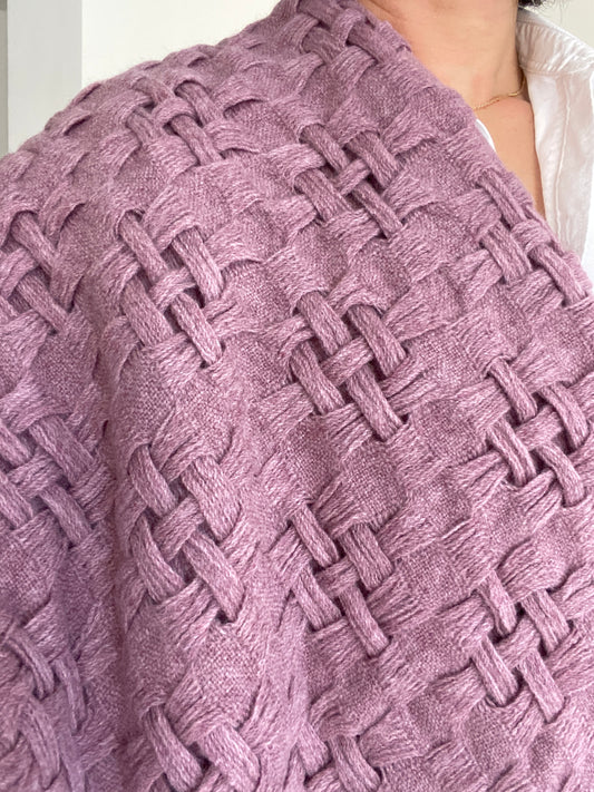 Écharpe japonaise en laine Elderberry