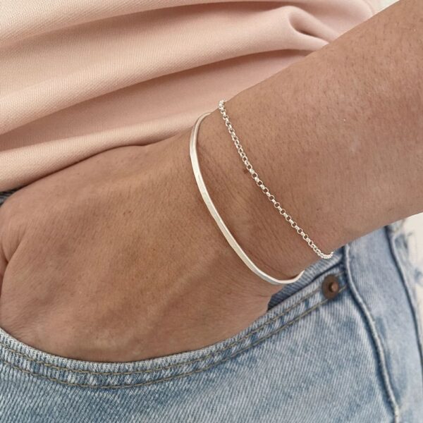 Bracelet Kam Chain Silver