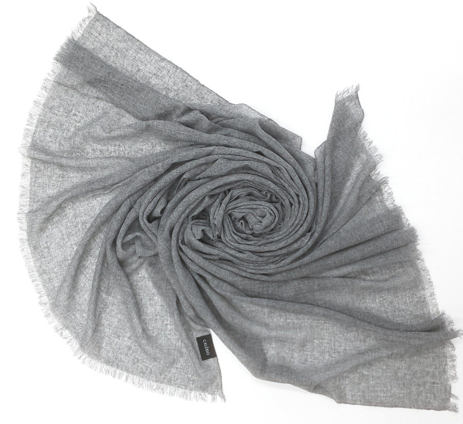 Écharpe en cachemire gaze Flint gray