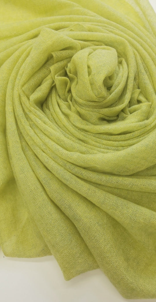 ガーゼカシミヤスカーフ - リンデングリーン