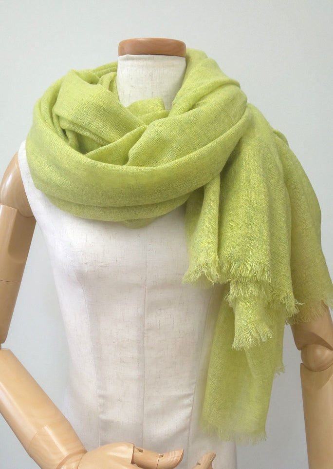 ガーゼカシミヤスカーフ - リンデングリーン