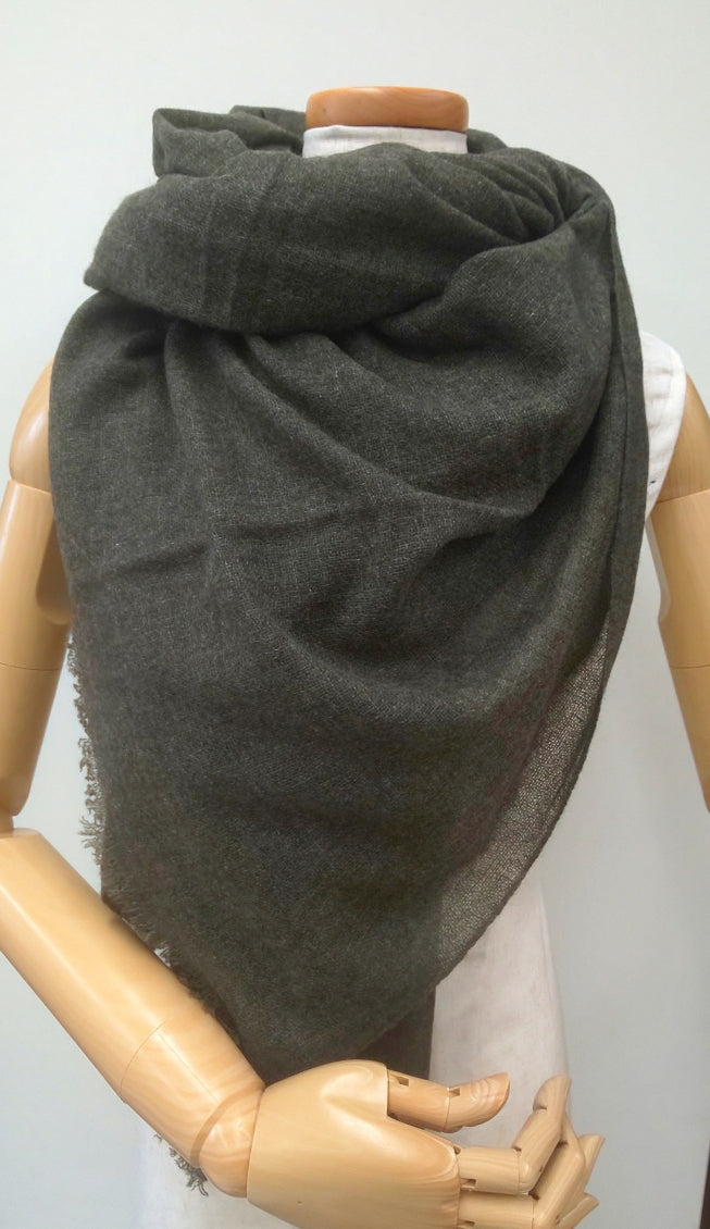 Capulet olive gauze cashmere scarf