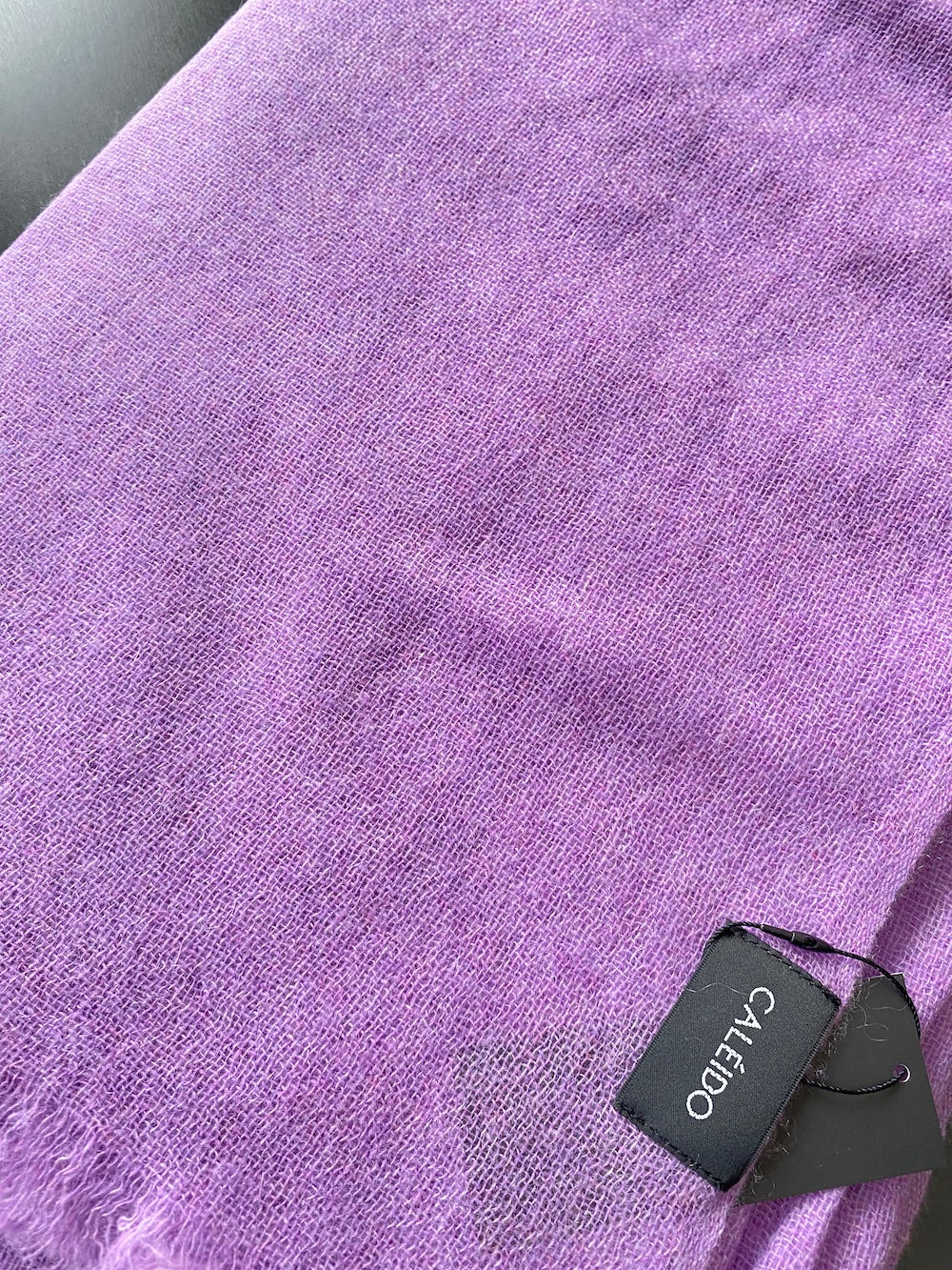 Orchid bloom gauze cashmere scarf