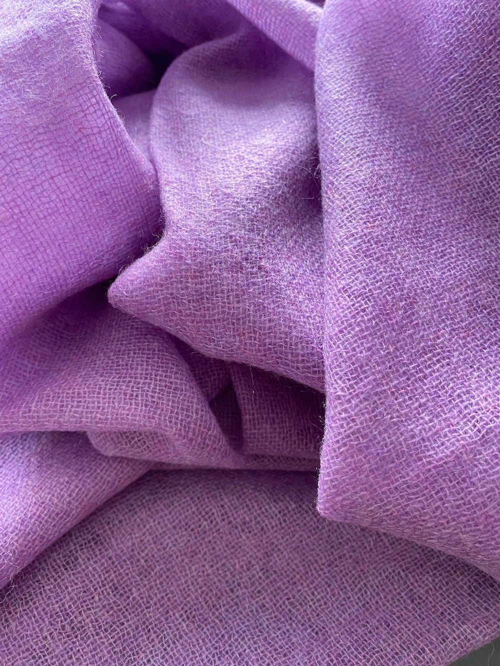 Orchid bloom gauze cashmere scarf
