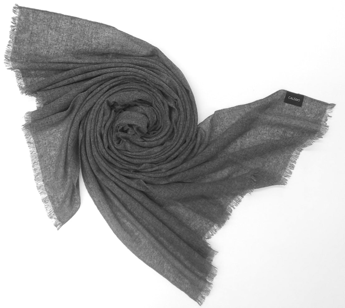 Écharpes en cachemire gaze Steel Gray