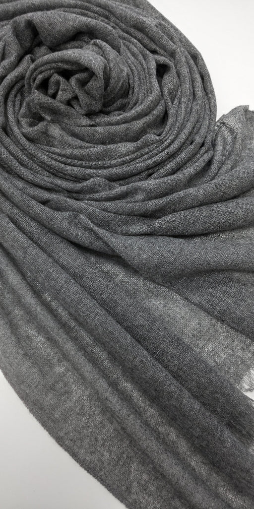 Écharpes en cachemire gaze Steel Gray