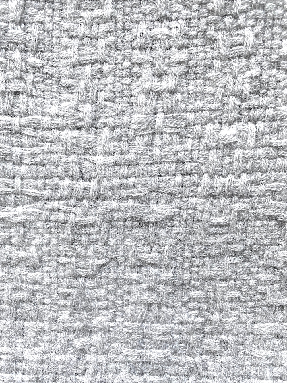 スーパーソフト カシミア レクタングル ロング スカーフ - ライトグレー - Silver Claud