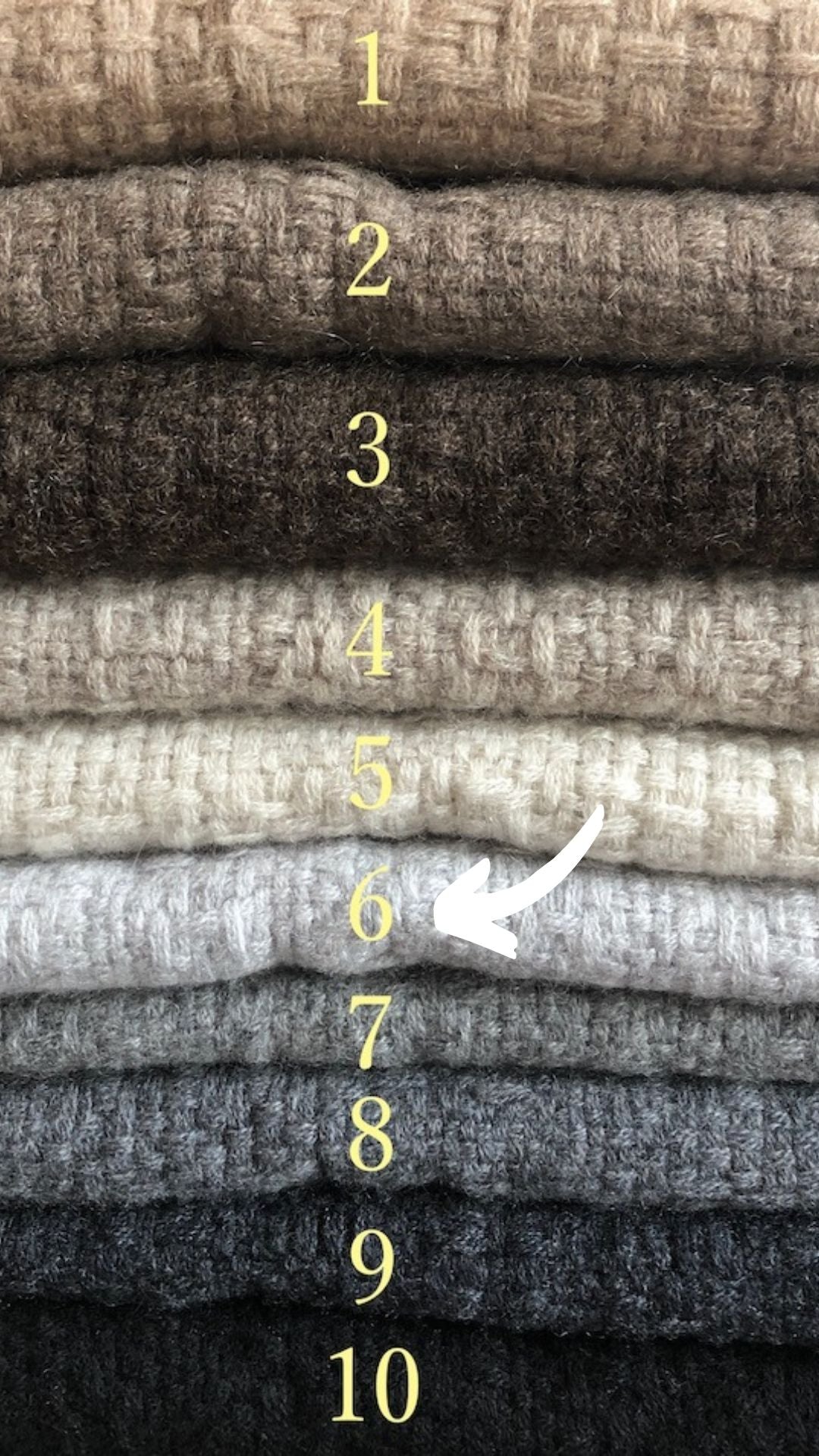 スーパーソフト カシミア レクタングル ロング スカーフ - ライトグレー - Silver Claud