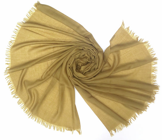 Cashmere silk scarf bronze mist