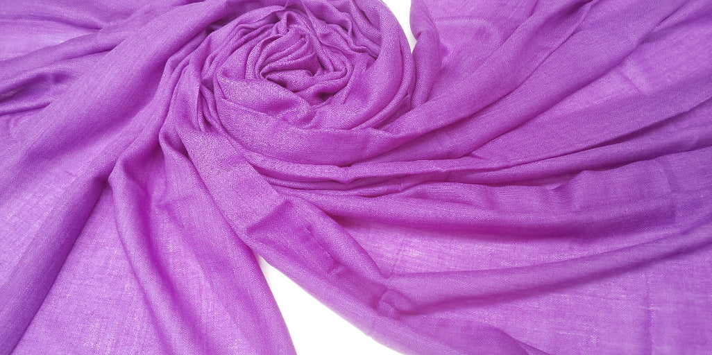 Hyacinth silk cashmere scarf