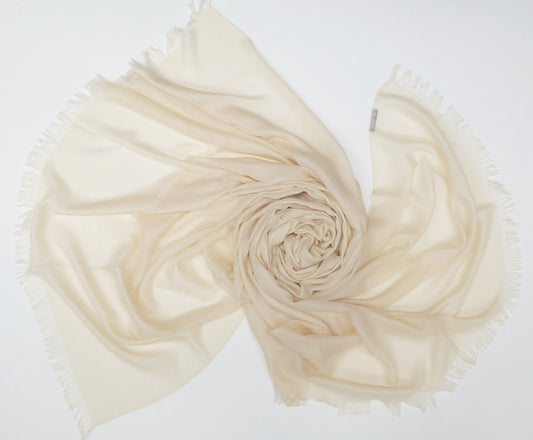 Macadamia silk cashmere scarf