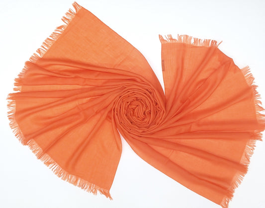 Mandarin silk cashmere scarf