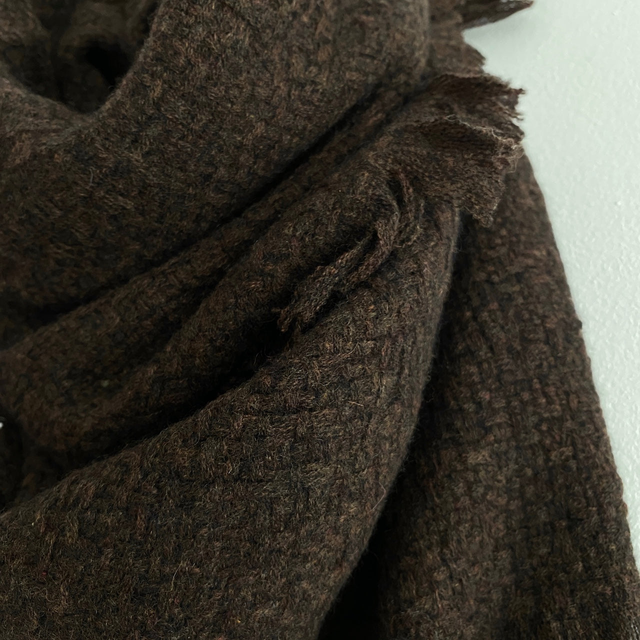 Super soft cashmere square scarf - Choco