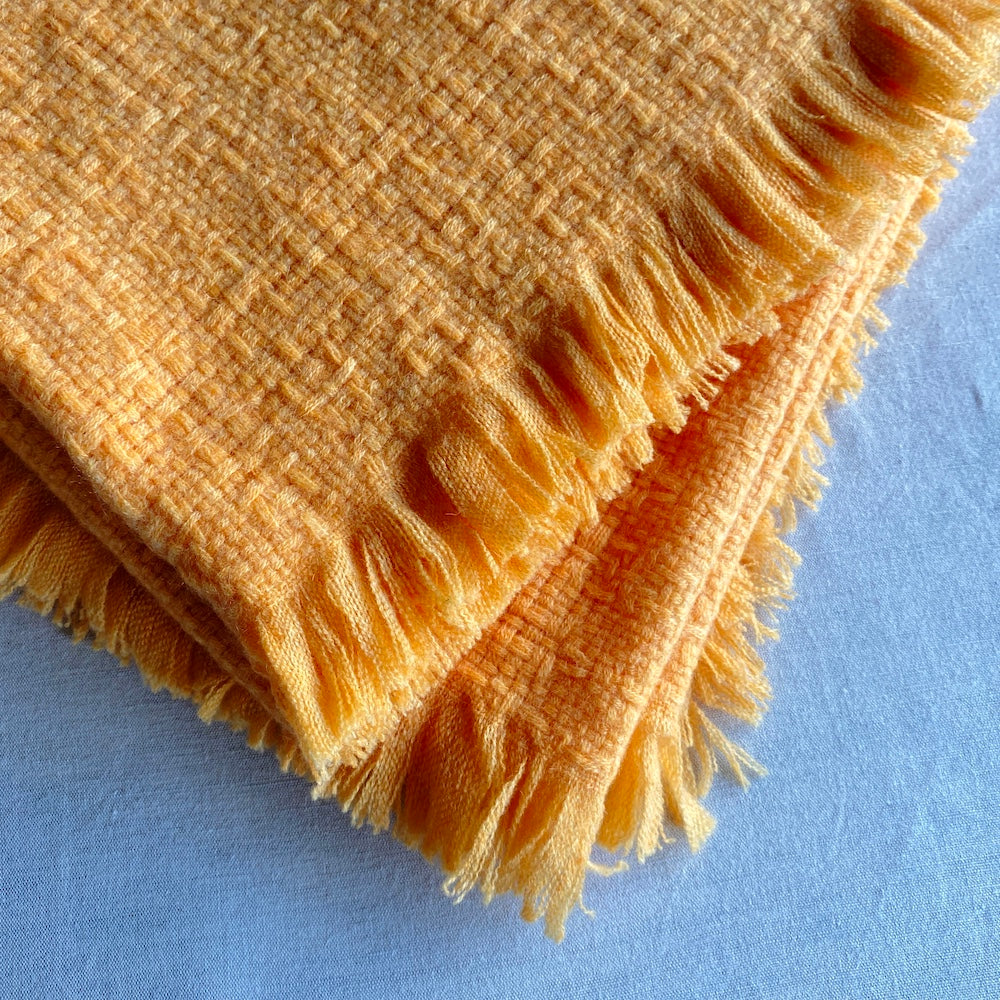Super soft cashmere square scarf - Marigold