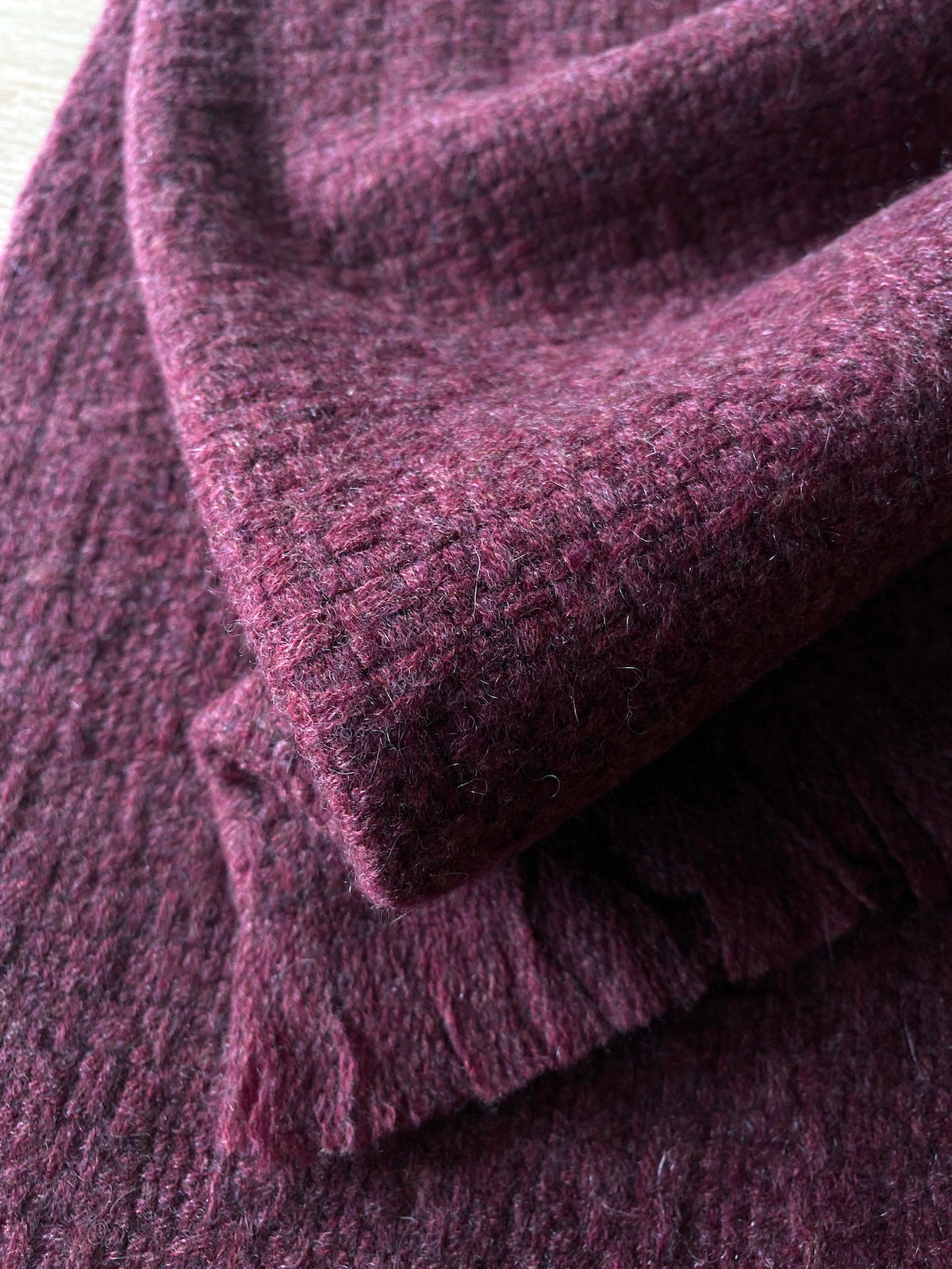 Super soft cashmere long scarf - Cabernet