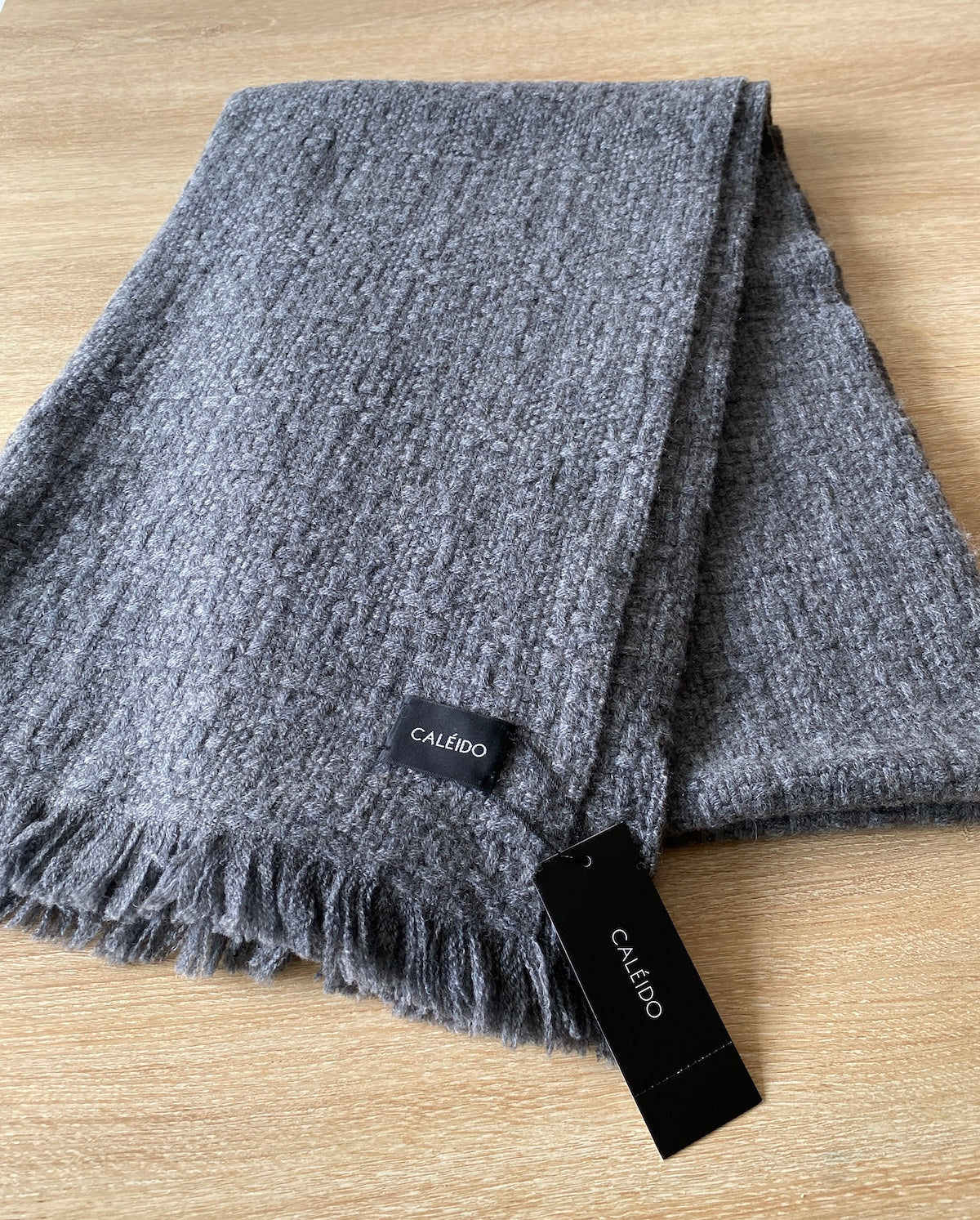 Super soft cashmere long scarf Steel Gray