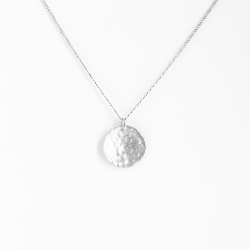 Small moon silver pendant