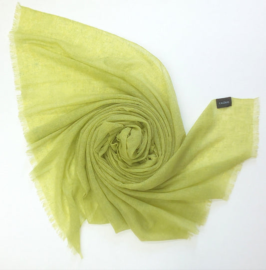 Gauze cashmere scarf - Linden green