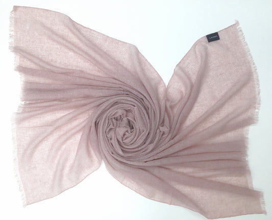 Misty pink gauze cashmere scarf