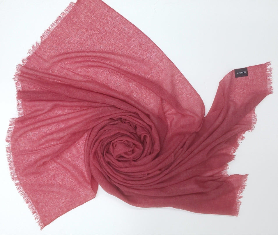 Cashmere gauze scarves Slate Rose