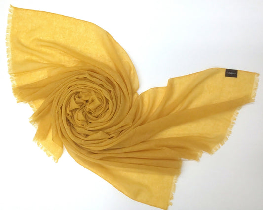 Mineral Yellow gauze cashmere scarves