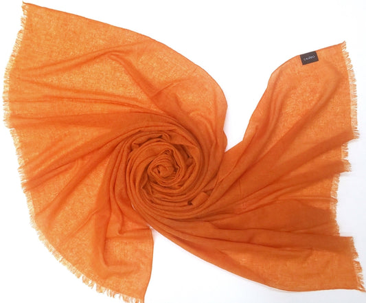 Apricot Orange gauze cashmere scarf
