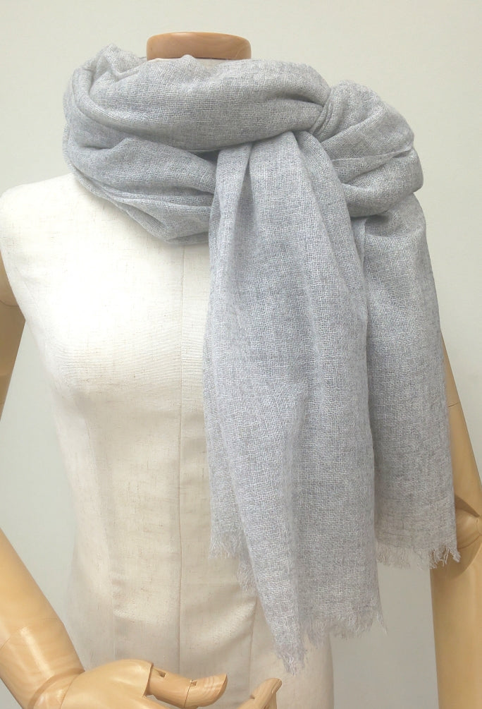 Silver Cloud gauze cashmere scarves