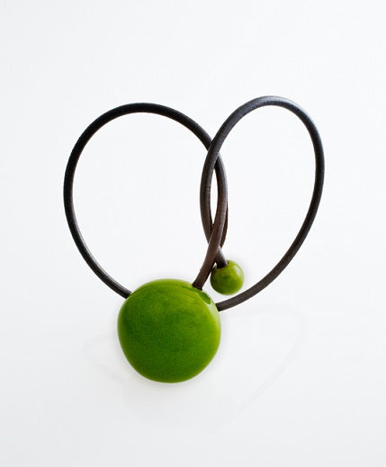 陶器製 ネックレス - グリーン
