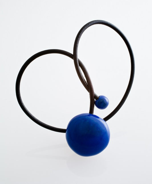 陶器製 ネックレス - ブルー
